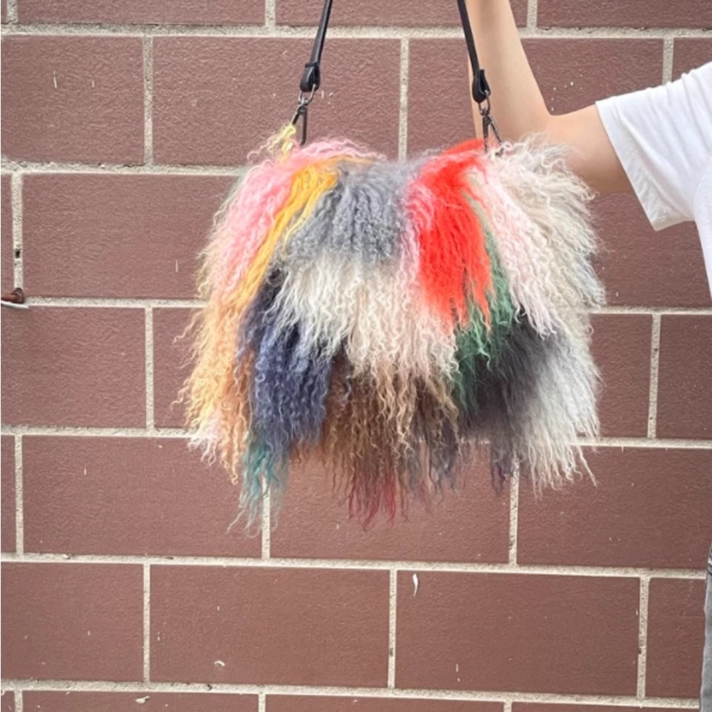 Multicolor Fur Women Bag